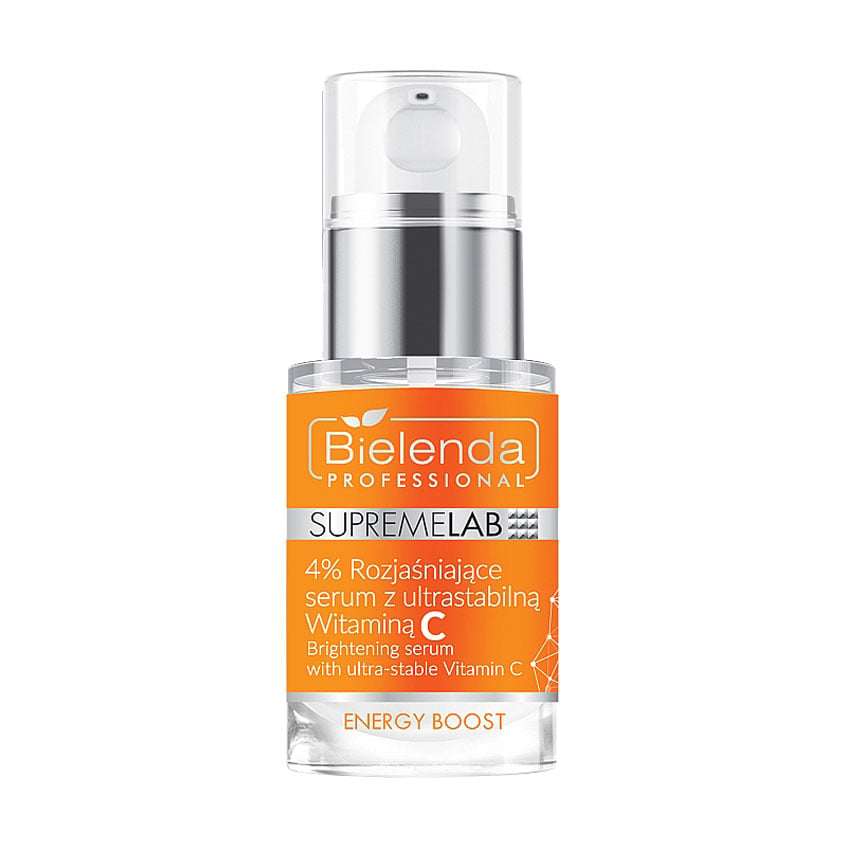 Освітлювальна сироватка для обличчя Bielenda Professional Supremelab Energy Boost Serum зі стабільним вітаміном С, 15 мл